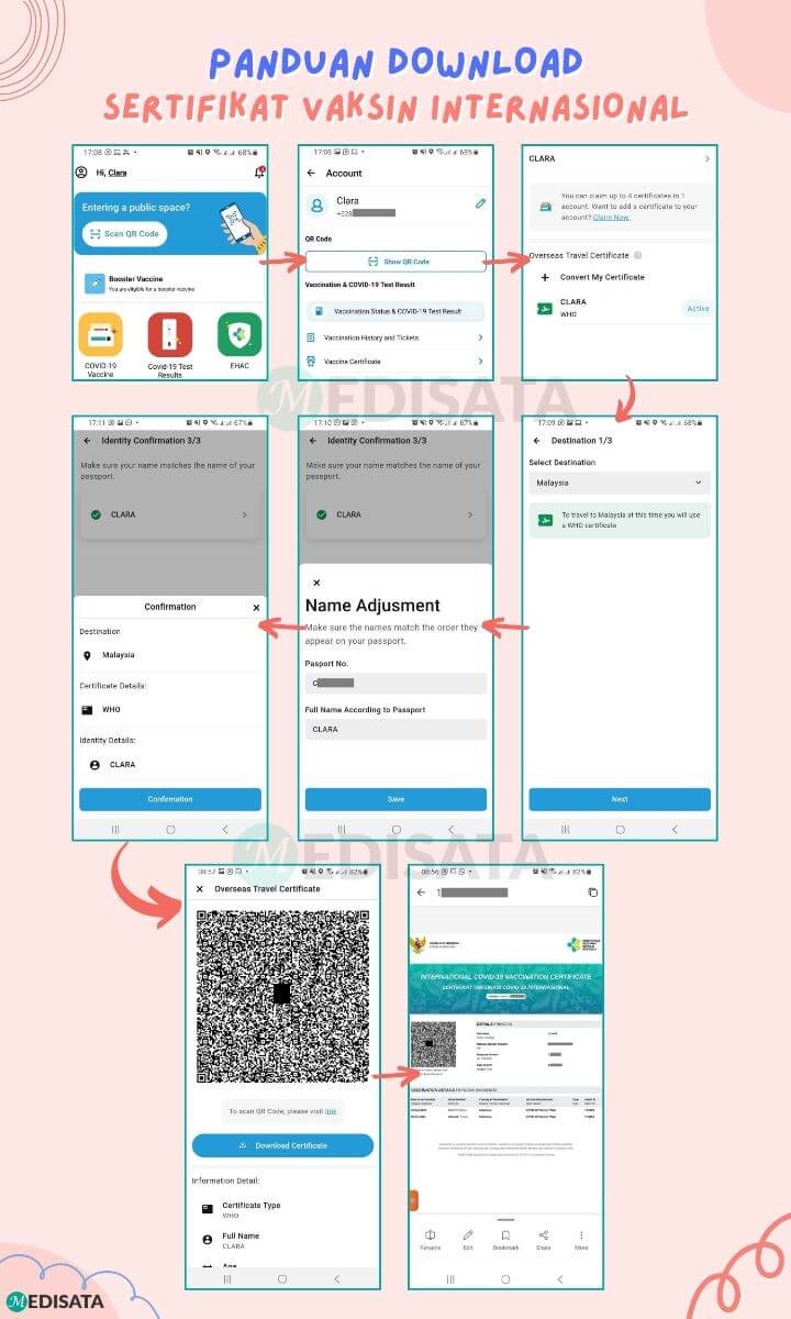 cara download sertifikat vaksin internasional